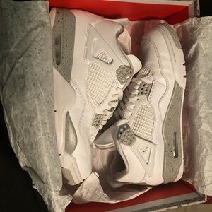 Nike Air Jordan 4 Retro White Cement Sneakers